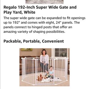 Baby gate and play yard - BRAND NEW